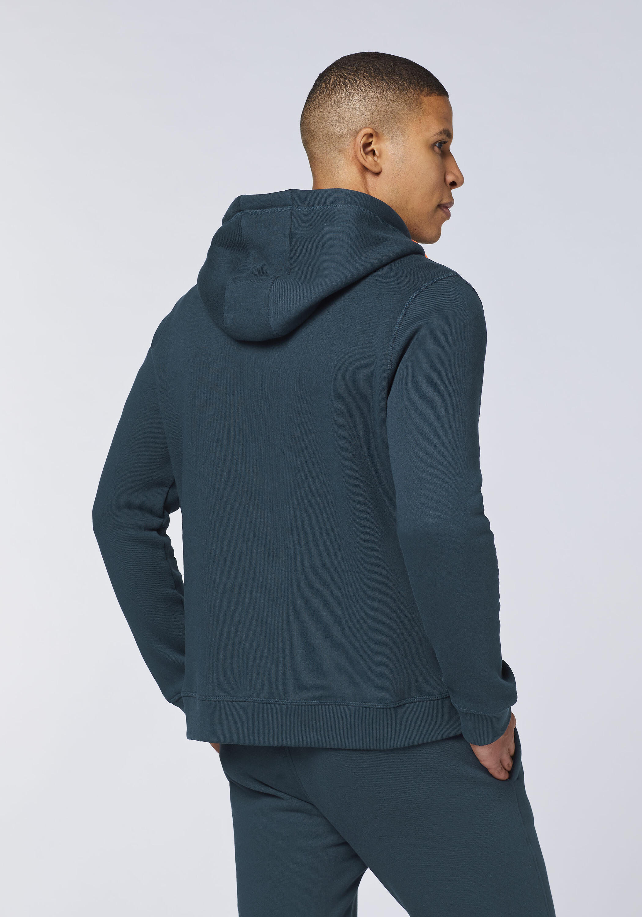 Sweatjacke mit Kapuze und Label-Symbol am Ärmel 4/7