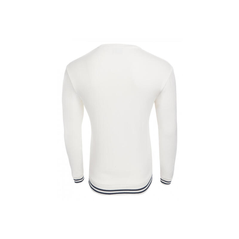 Sweatshirt LeBram Ecusson Marshmallow / Blanc