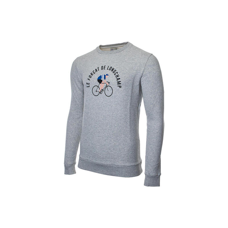 Sweatshirt LeBram x Sports d'Époque Forçat de Longchamp Gris Chiné