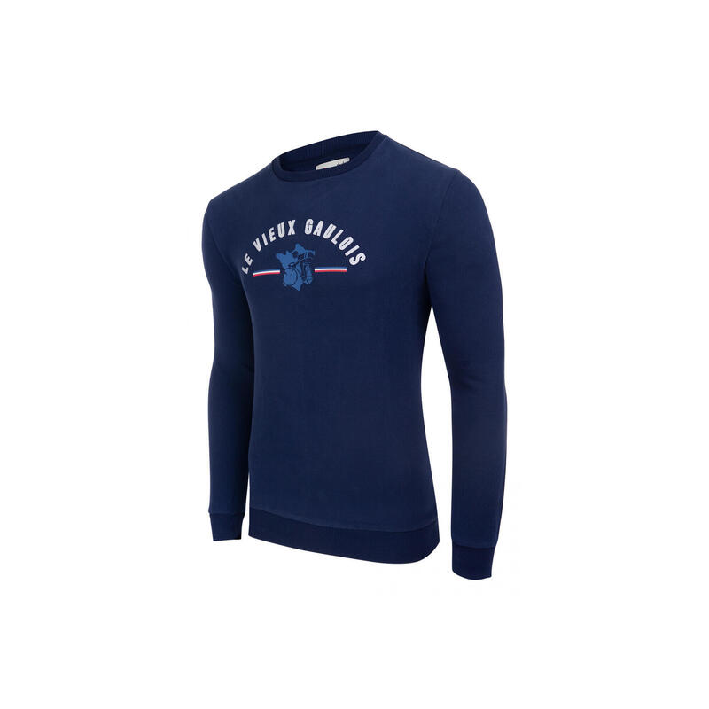 Sweatshirt LeBram & Sport d'Epoque Le Vieux Gaulois / Hexagone Bleu Foncé