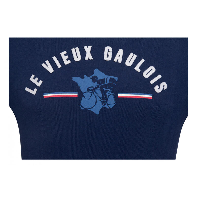 LeBram &amp; Sport Vintage Sweatshirt Le Vieux Gaulois / Hexagon Donkerblauw