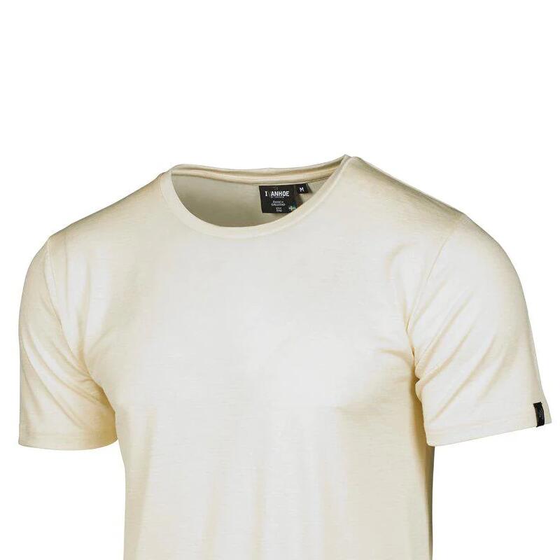 T-Shirt UW Ceasar pour Homme – 100% laine Mérinos extrafine – Beige