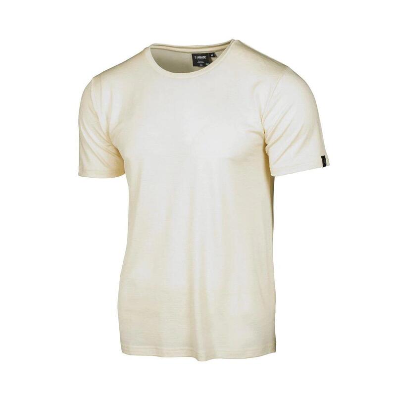 T-Shirt UW Ceasar pour Homme – 100% laine Mérinos extrafine – Beige