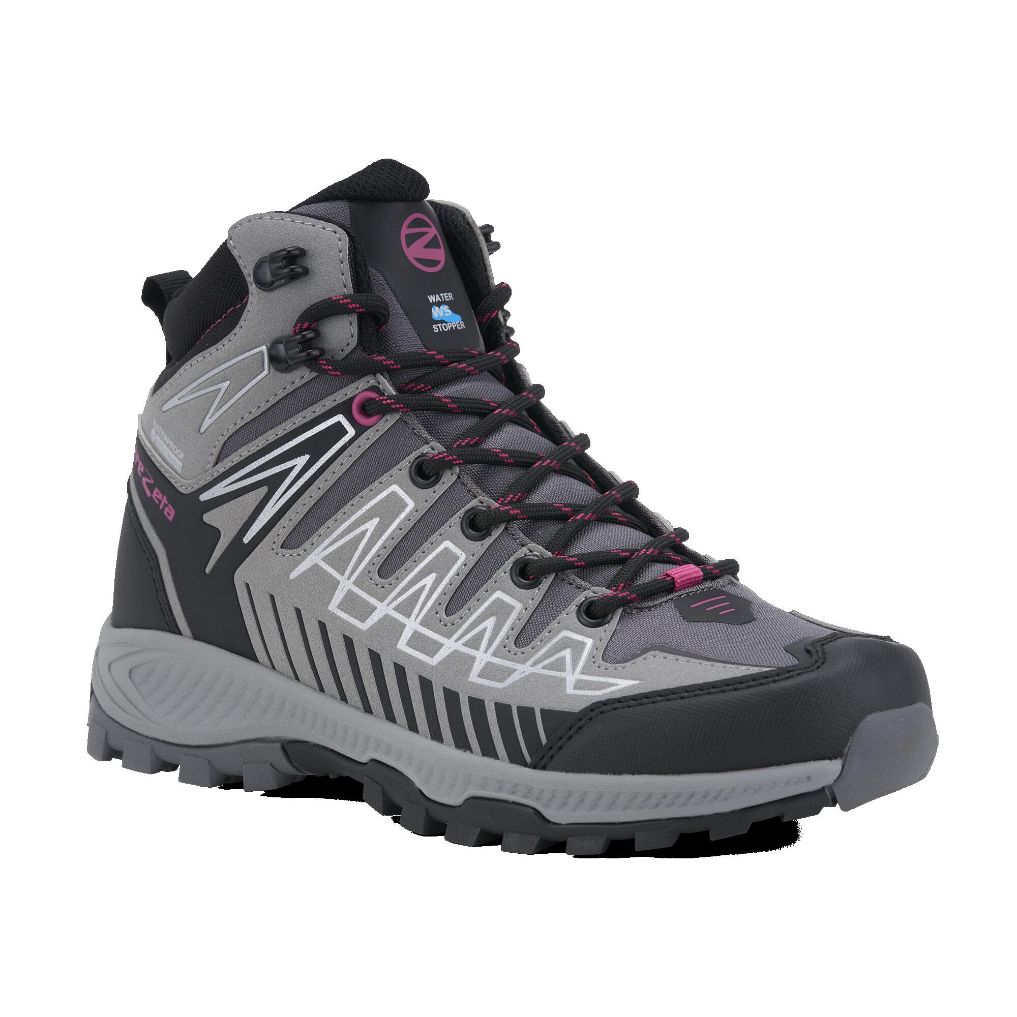 Trezeta - Chaussures De Randonnée Femme Trezeta Thunder Mid - Chaussures De Sport - Gris|noir|rose - 40 - Decathlon
