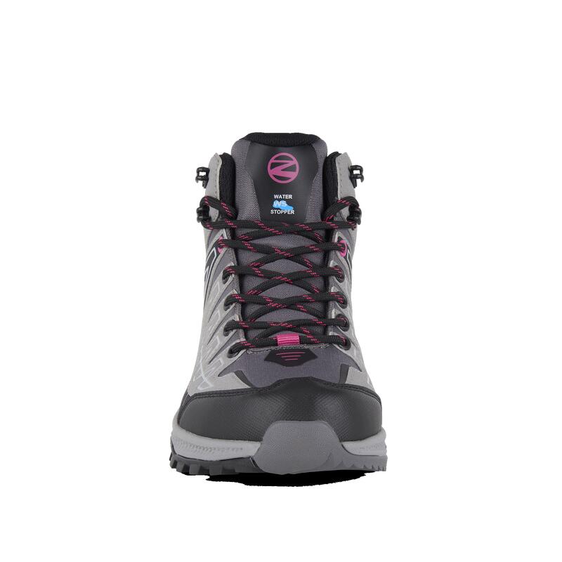 Chaussures de Randonnée Femme THUNDER MID W'S WP GRIS - FUCHSIA