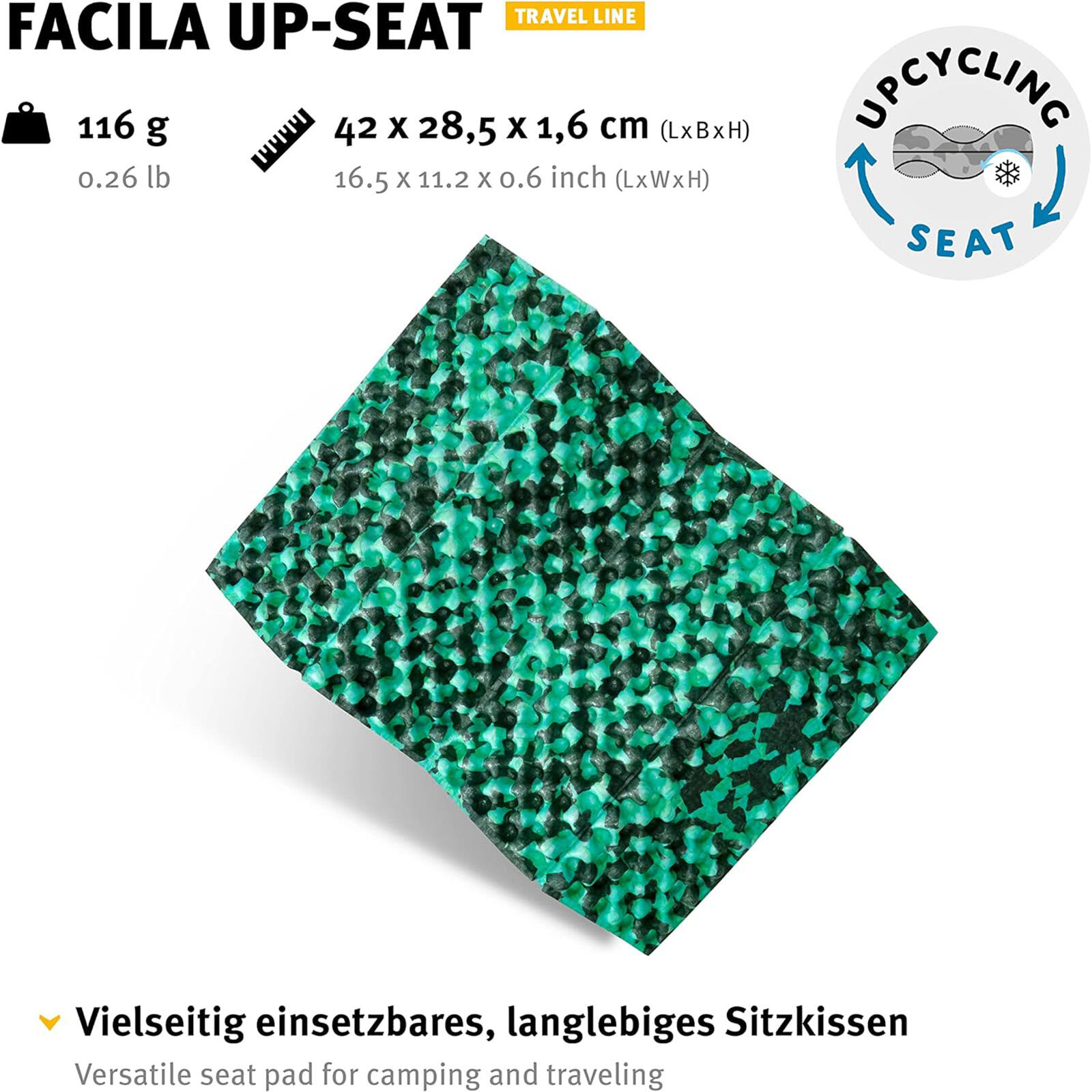 Thermo Sitzkissen Facila UpSeat Outdoor Kissen Camping Kissen Faltbar