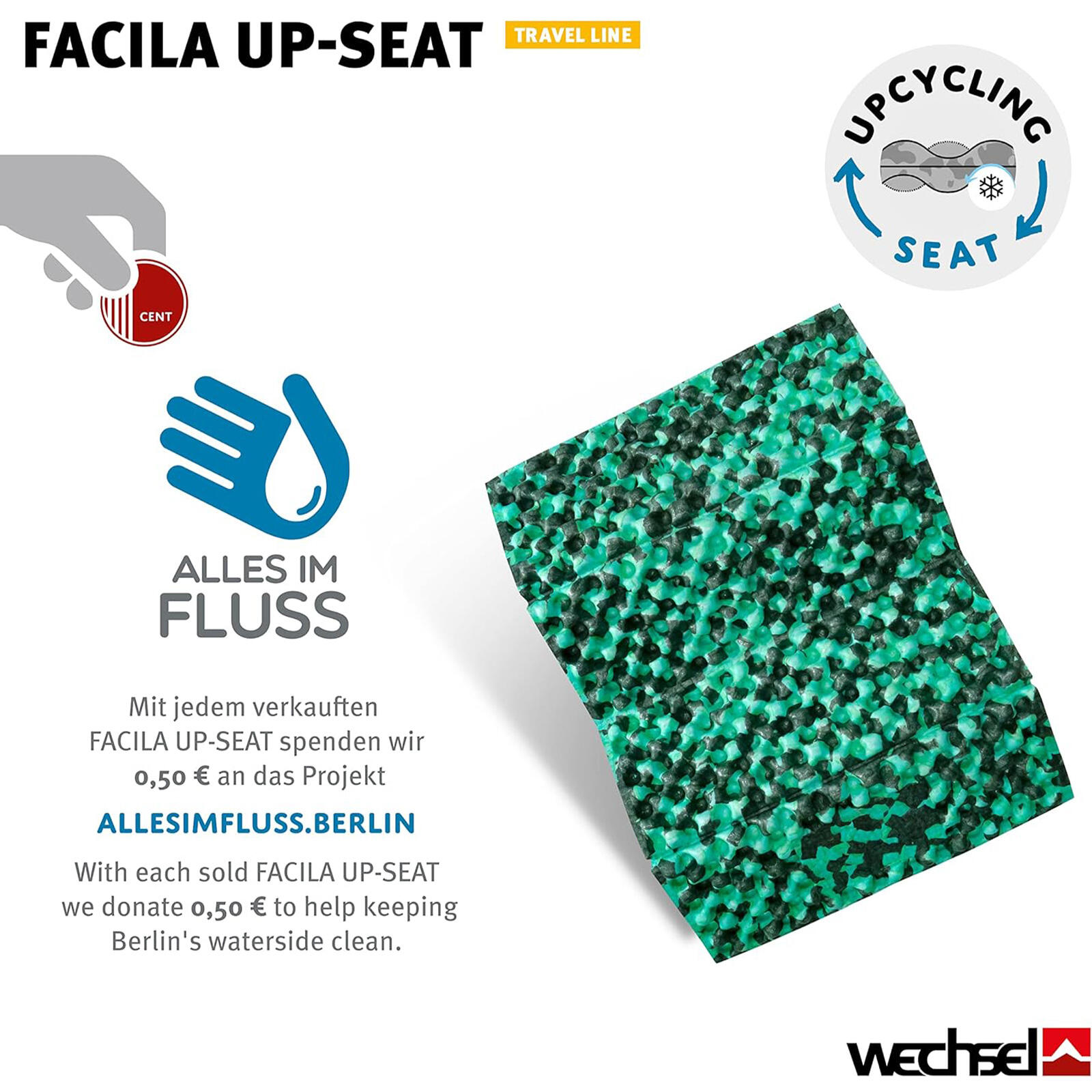 Thermo Sitzkissen Facila UpSeat Outdoor Kissen Camping Kissen Faltbar