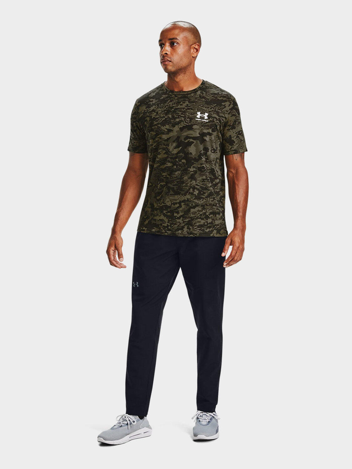 TSHIRT UNDER ARMOUR HOMME VERT CAMOUFLAGE 4/7