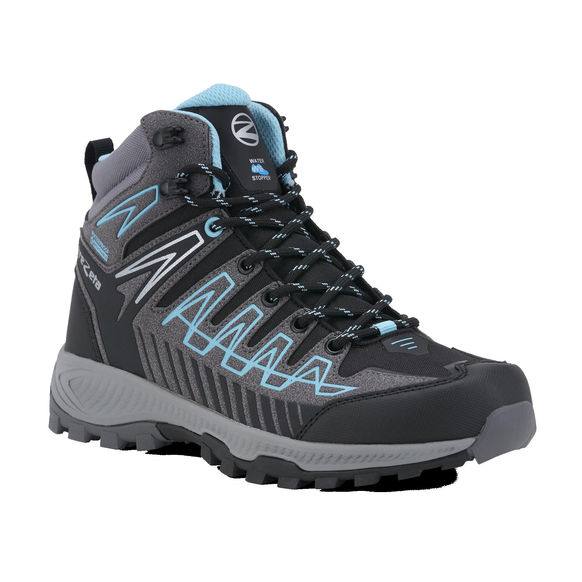 Trezeta - Chaussures De Randonnée Femme Trezeta Thunder Mid - Chaussures De Sport - Bleu|gris - 40,5 - Decathlon