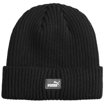 Klassieke beanie met omslag puma black