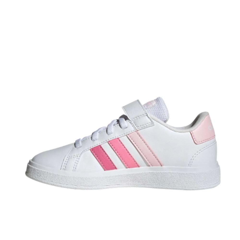 ZAPATILLAS CASUAL ADIDAS GRAND COURT 2.0 EL K. IG4838 blanco rosa 2/4