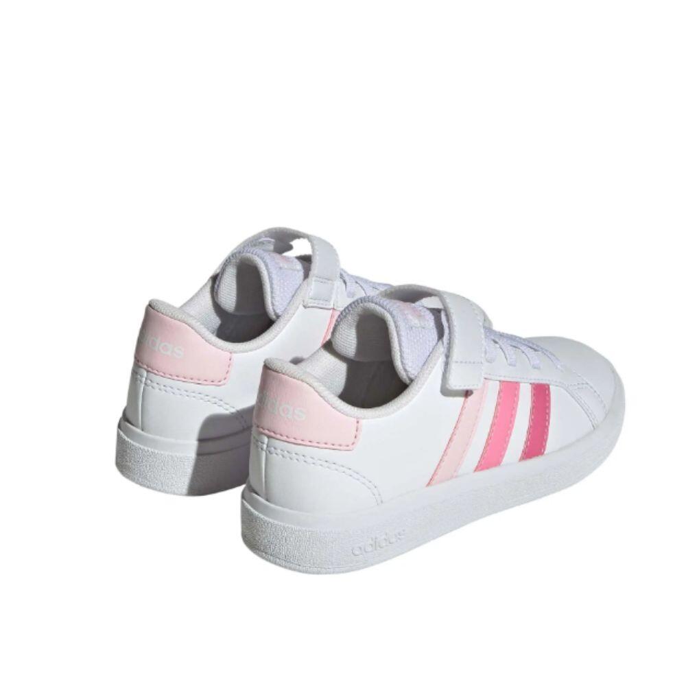 ZAPATILLAS CASUAL ADIDAS GRAND COURT 2.0 EL K. IG4838 blanco rosa 4/4
