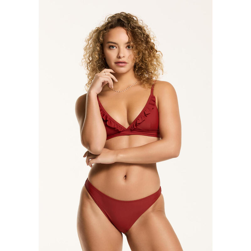 SHIWI Bikini set BEAU - FIXED  TRIANGLE SET  RUFFLE