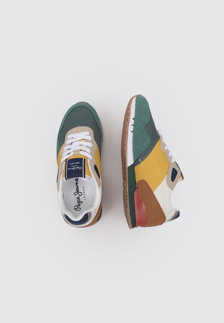 Sneakers Deportivas Niños Pepe Jeans LONDON URBAN B Vert 5/5