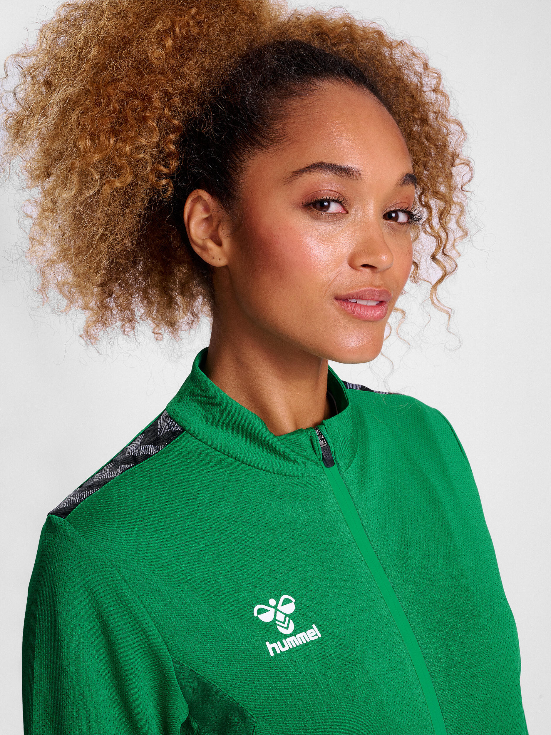 Giacca tuta donna in poliestere con zip Hummel Authentic 3/7