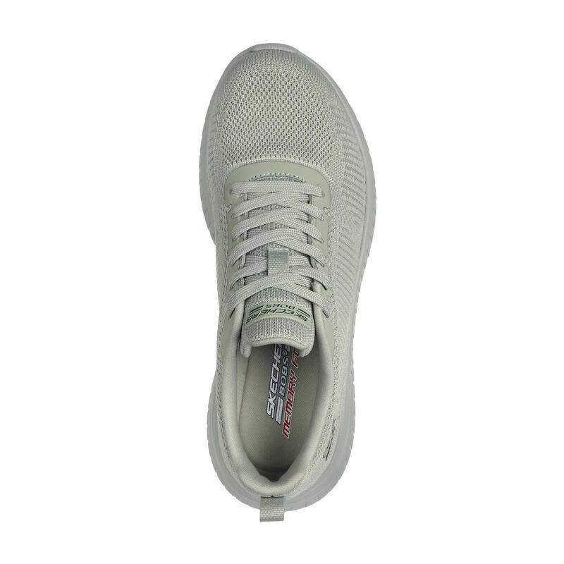 Pantofi sport femei Skechers Bobs Squad Chaos-Face Off, Verde