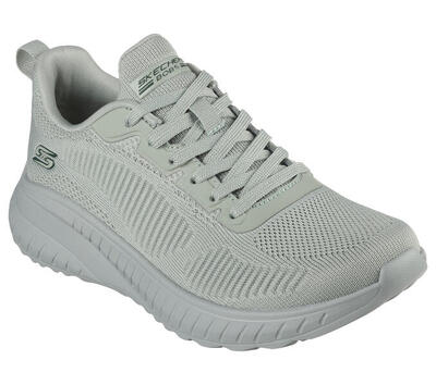 Zapatillas Skechers Bobs Squad Chaos-Face Off, Verde, Mujer