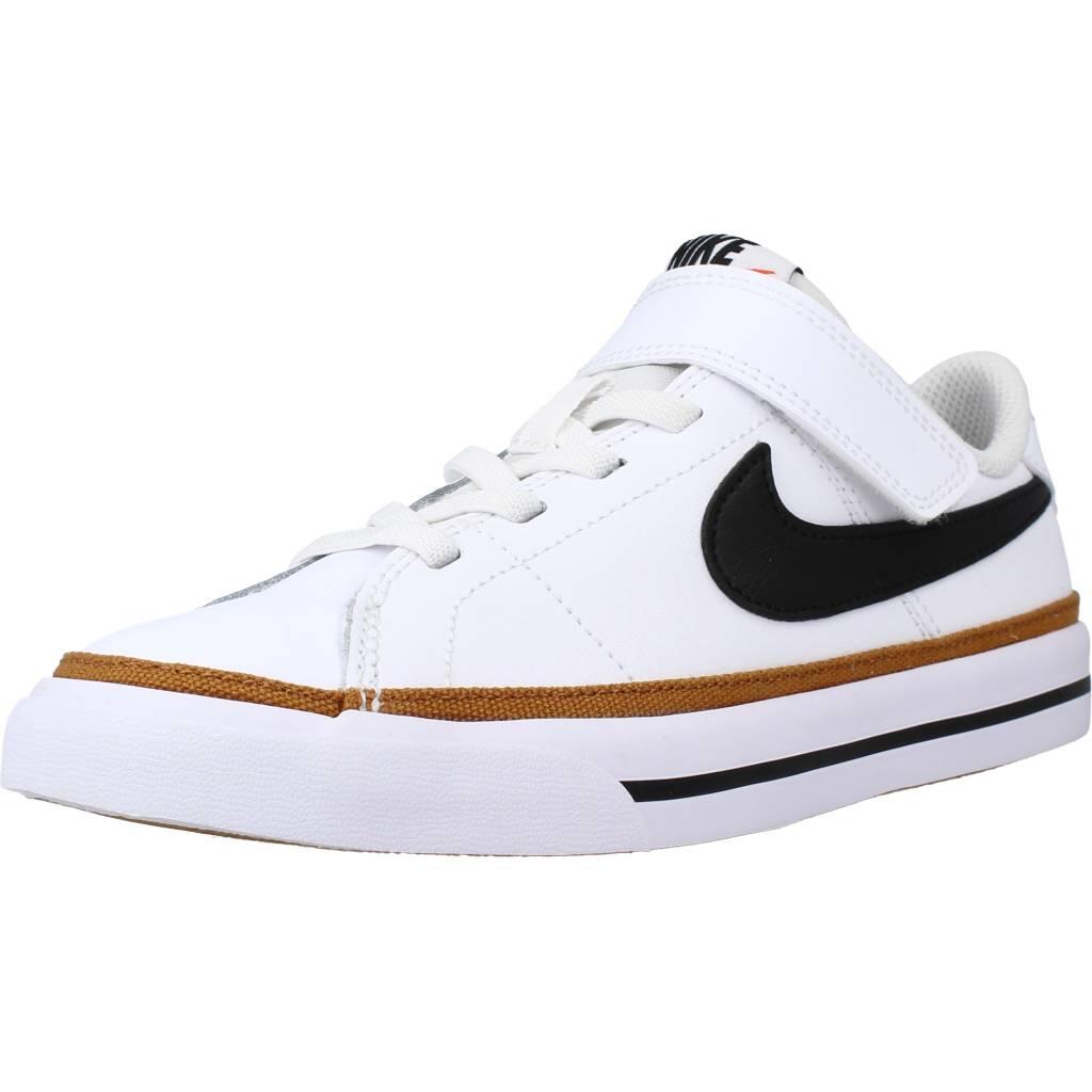 Nike - Baskets Nike Modèle Court Legacy Big Kids Couleur Blanc - Baskets - Blanc|noir|rouge - 28,5 - Decathlon