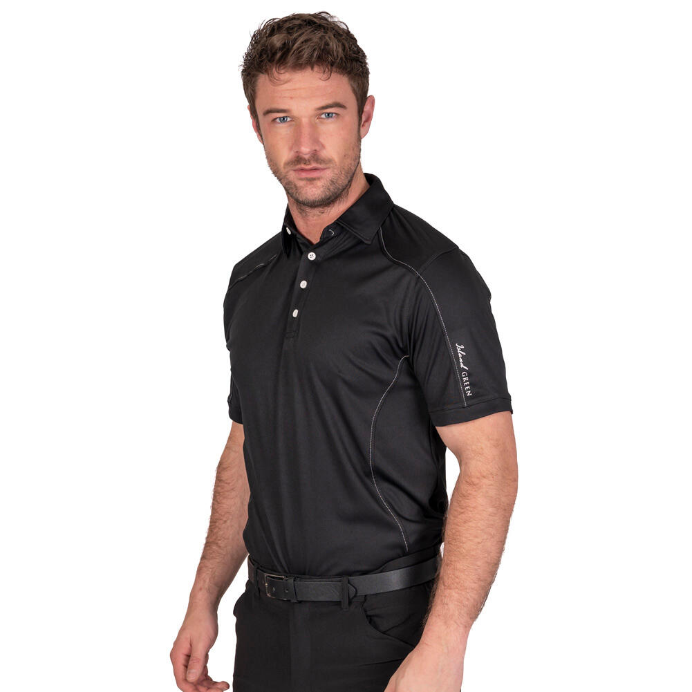 Mens Top Stitch Golf Polo Shirt 2/5