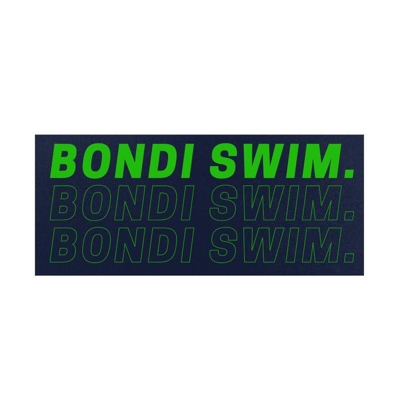 Bondi 雙面設計快乾毛巾 (細) - Bondi藍