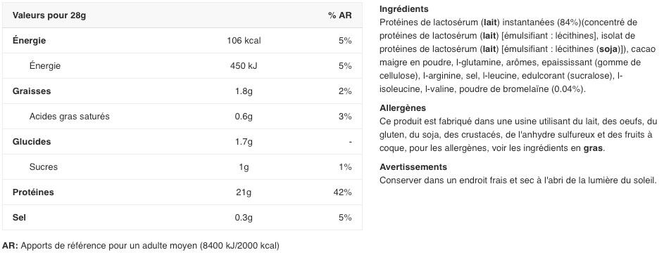 Wei-eiwit - 100% Pure Wei (2,27kg) - Chocolade 2/5