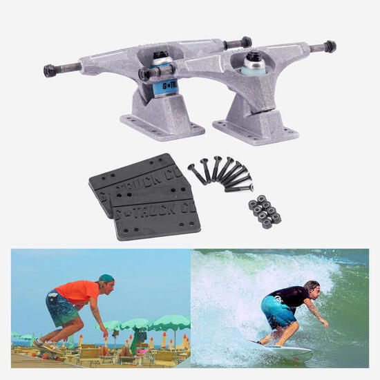 G*Truck Surf Skate Achse - Achsen Set - Surf Trainer - 165mm tumbled