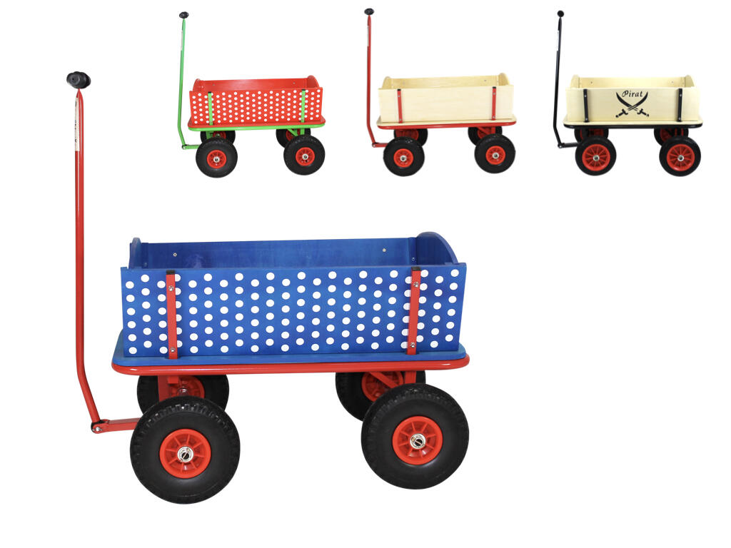 Beachtrekker Style Holzbollerwagen, Handwagen, Leiterwagen (Pirat) 4/4