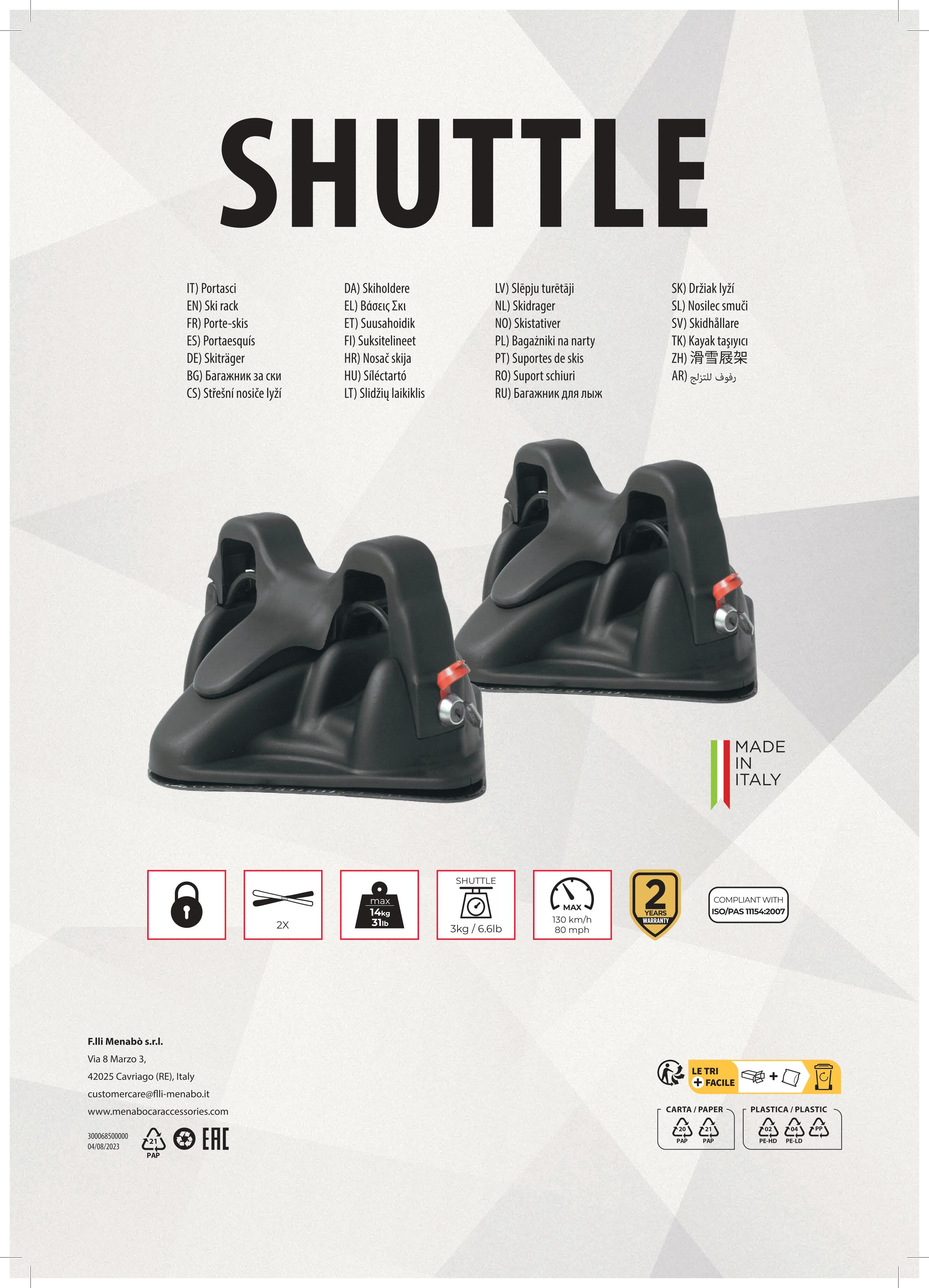 Porte-skis magnétique Shuttle 5/7