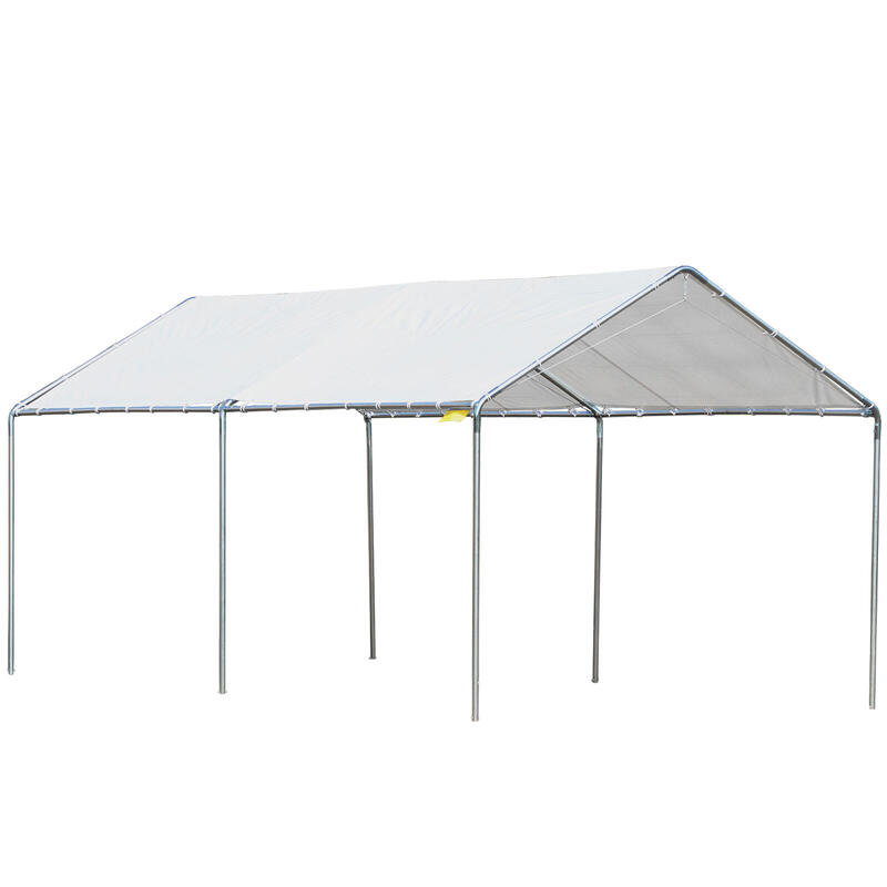 Carpa eventos deportivos Outsunny 294x595x260 cm Blanco