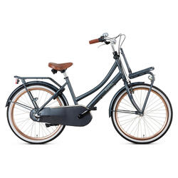 Popal Daily Dutch Basic+ N3 - Kinder Transportfiets - 24 Inch - Petrol Blauw