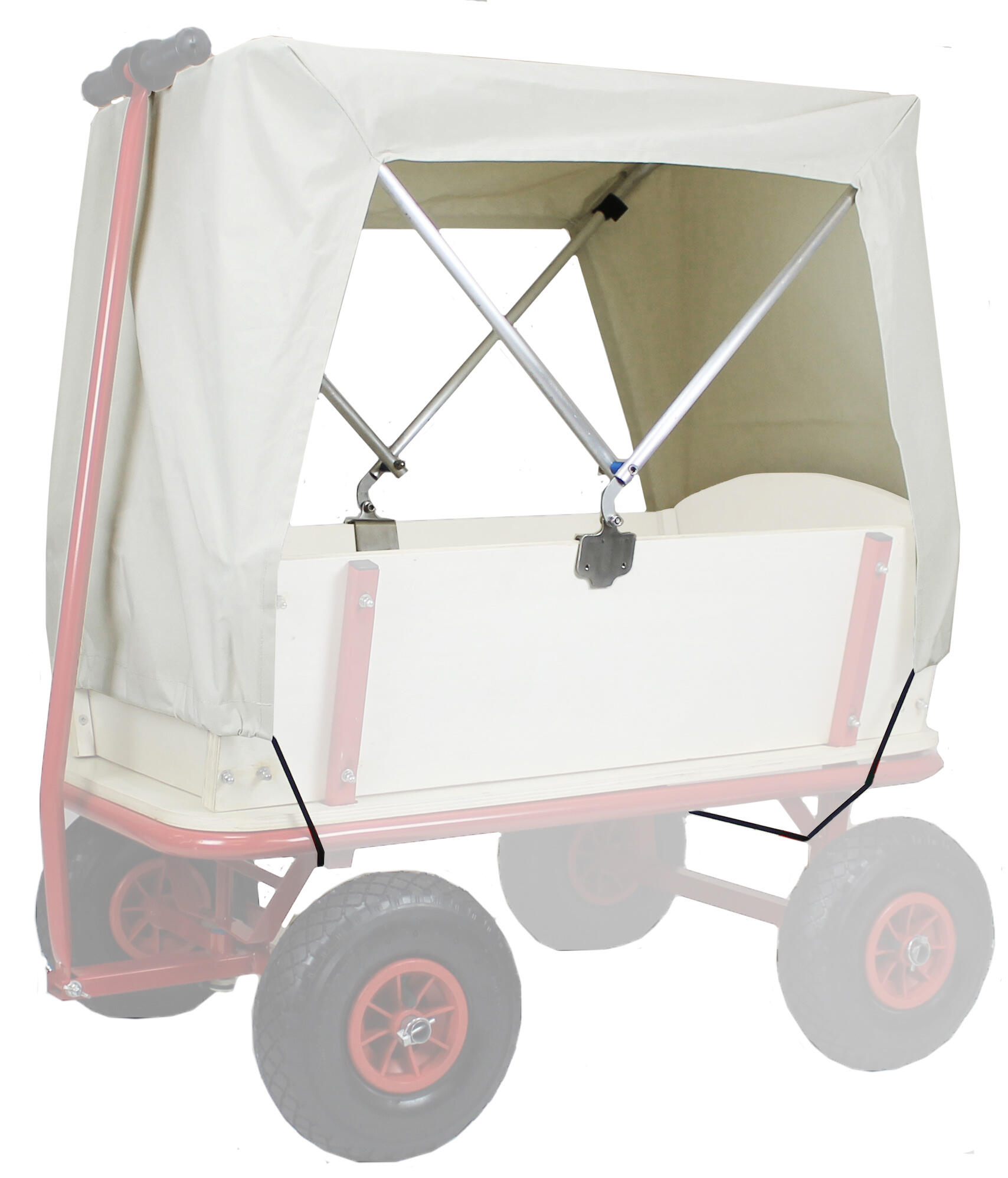 BEACHTREKKER Sonnenverdeck für Beachtrekker Style (geeignet für div. andere Holzbollerwagen)