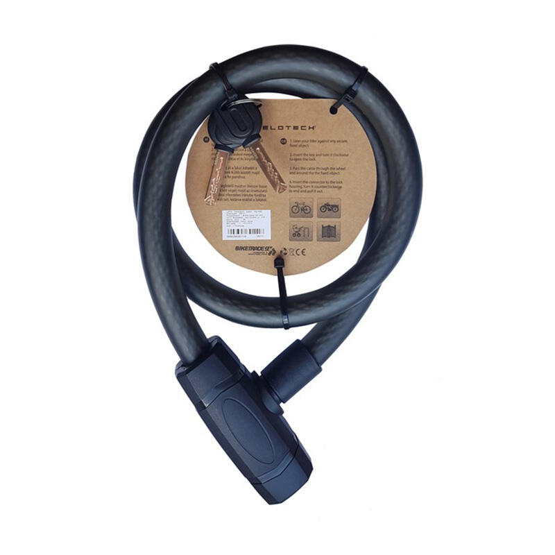 Zamek rowerowy pleciony Velotech 2x100 cm