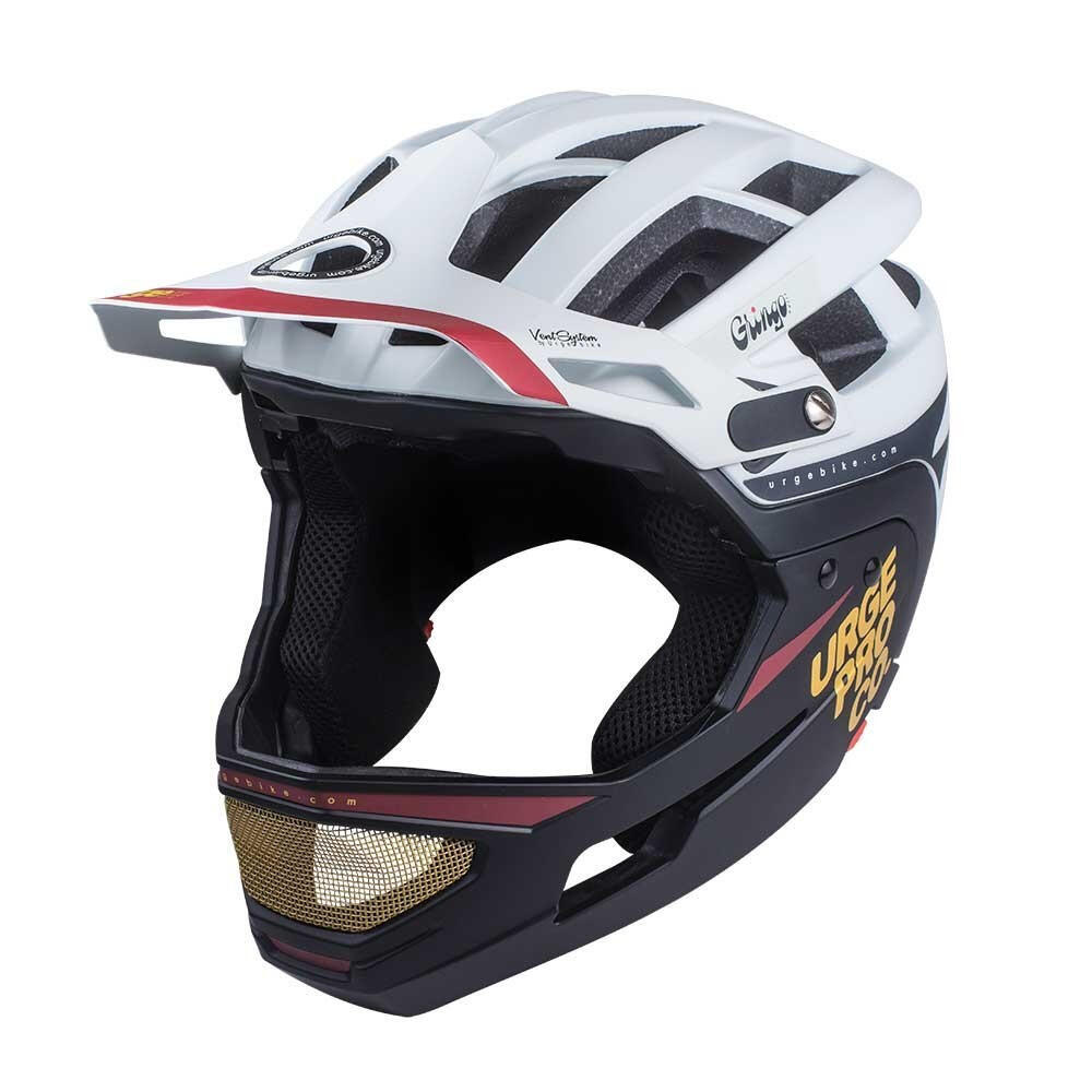 Sierra Gringo Mountainbike-Helm mit abnehmbarem Kinnschutz, weiß/schwarz 4/7