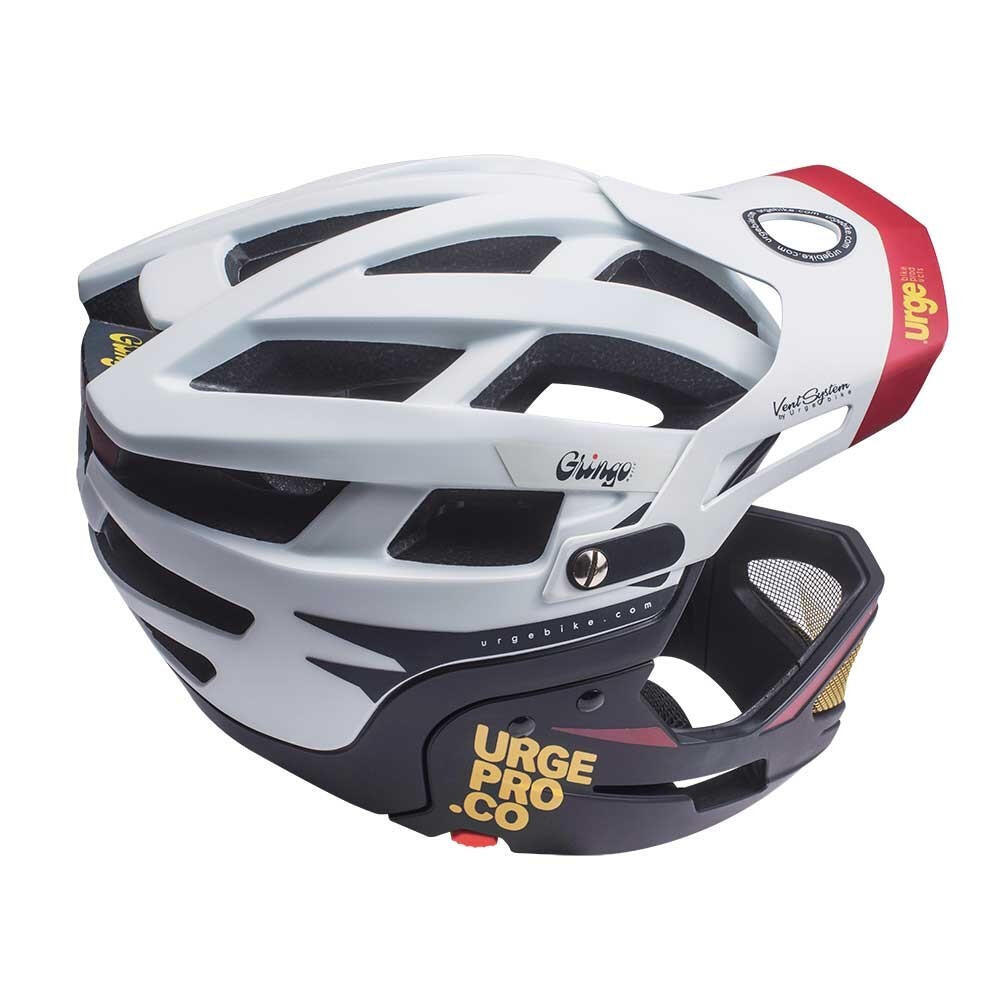 Sierra Gringo Mountainbike-Helm mit abnehmbarem Kinnschutz, weiß/schwarz 6/7
