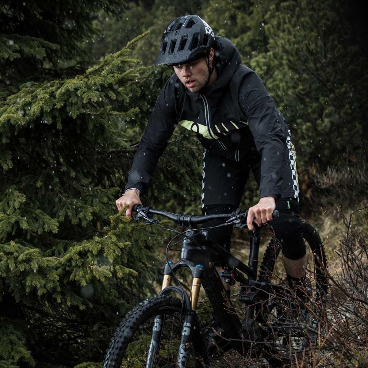 Kurze Regenhose Fahrrad Herren P-That Thing dunkelgrün