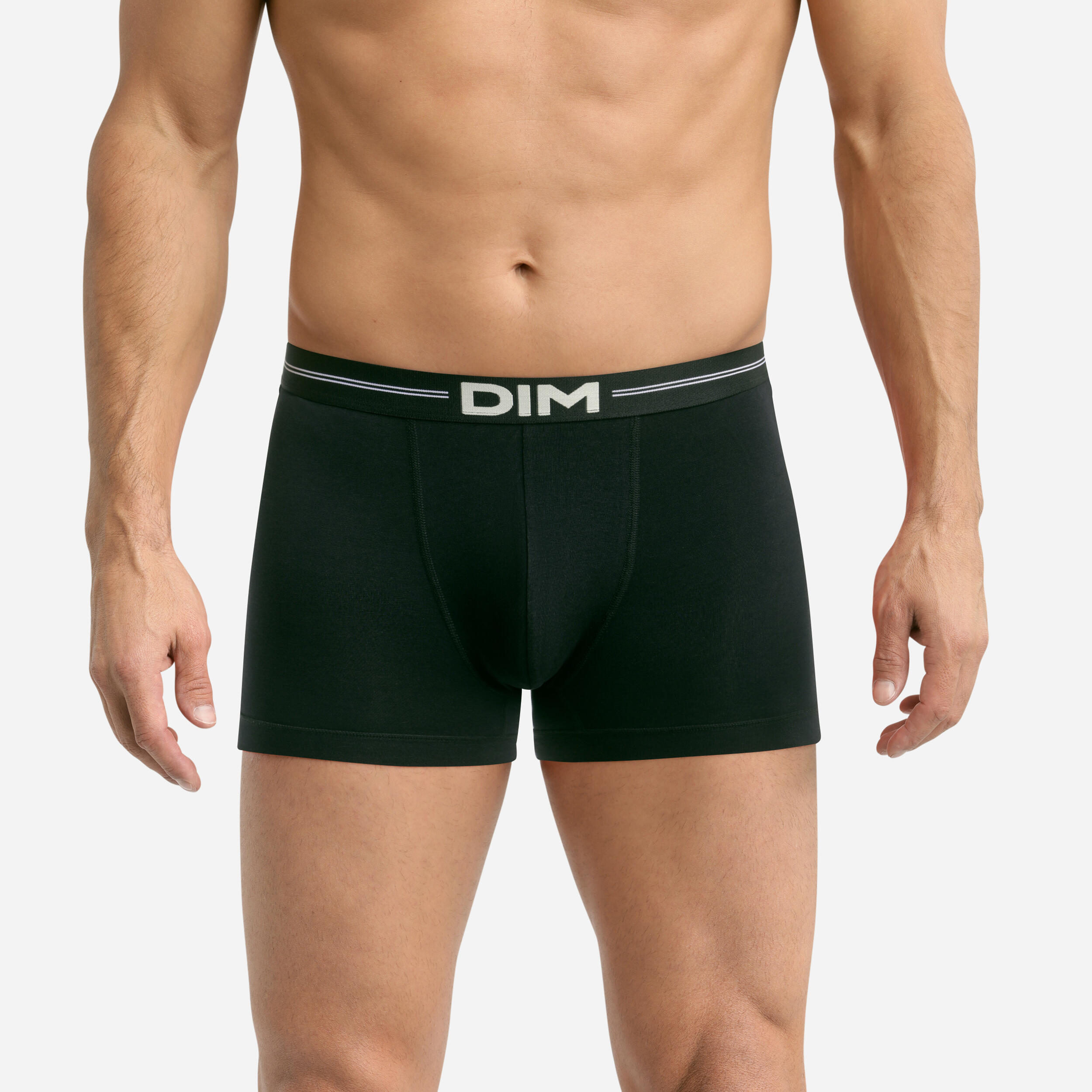 Dim - Boxer En Coton Modal Homme Icons Essentiel - Caleçon - Blanc|noir - 48 Xl - Decathlon