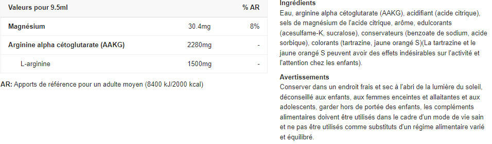 L-Arginine - AAKG Shock - Orange 1000ml 2/5