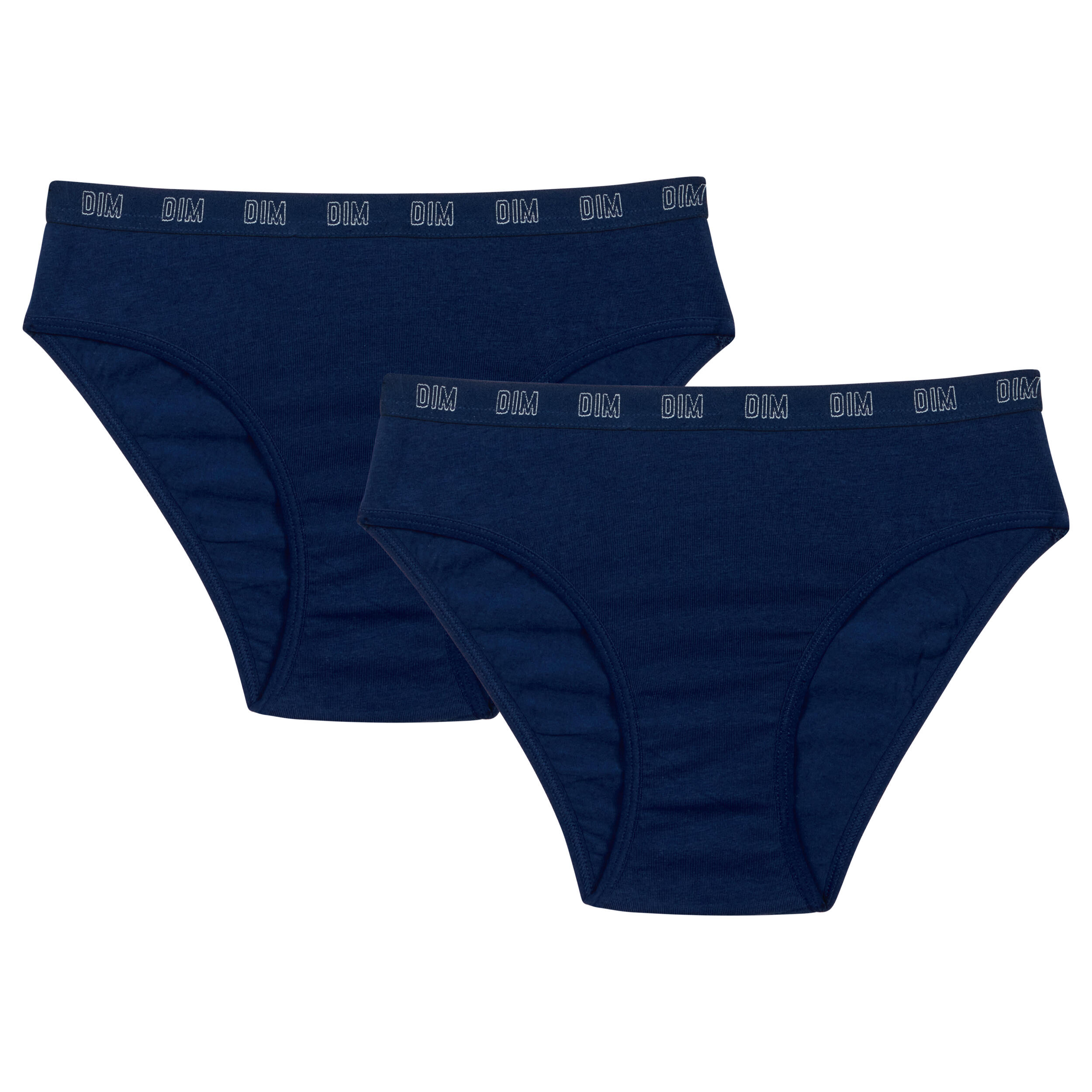 Dim - Lot De 2 Culottes Enfant En Coton Bio Skin Care - Culotte - Bleu - 56 3xl - Decathlon