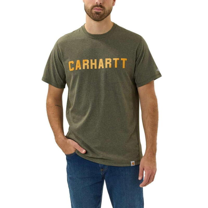 Koszulka męska T-shirt Carhartt Force Midweight Block Logo