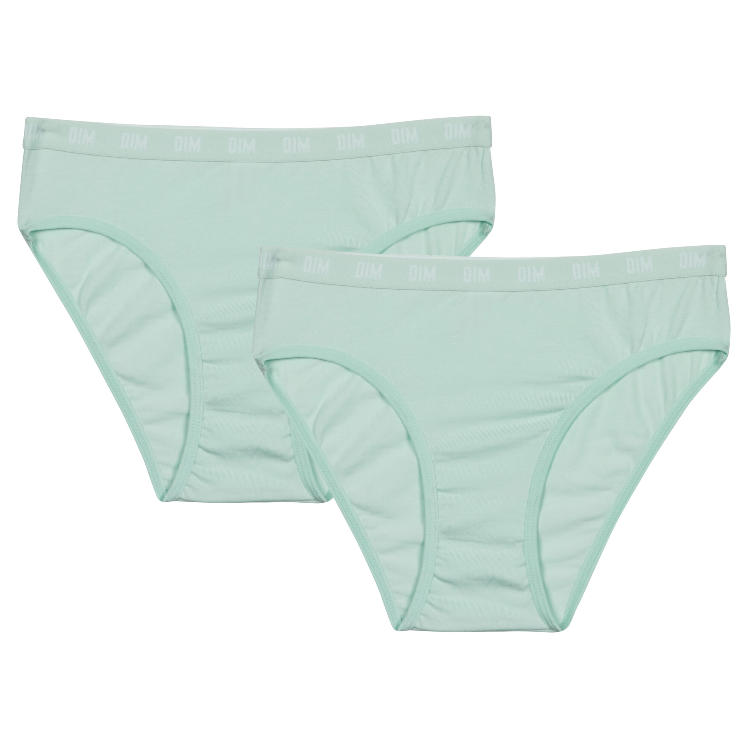 Culotte Fille Dim Touch Confortable Blanche Avec Volants Et Imprimé - Lot De 1