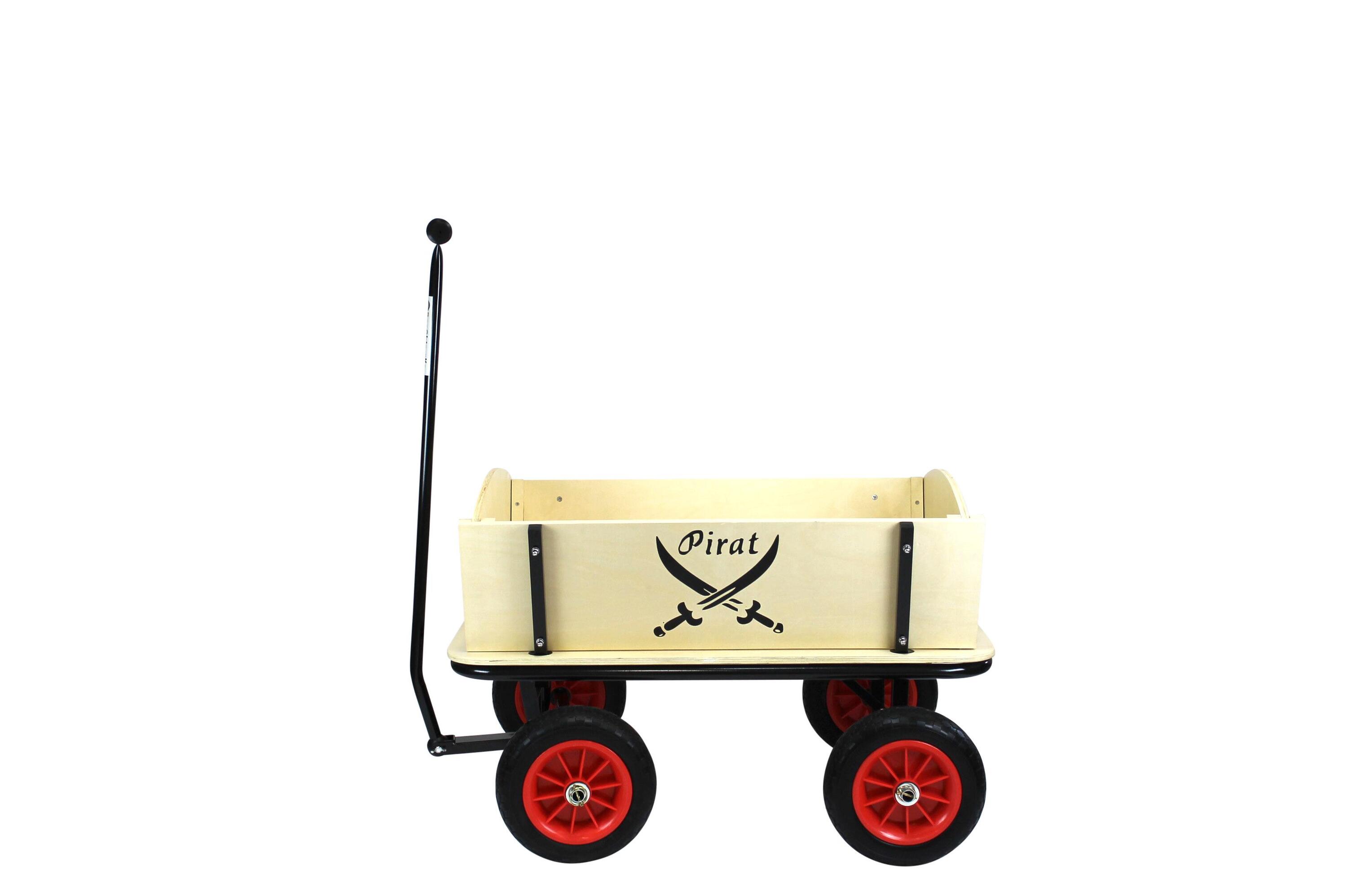 BEACHTREKKER Beachtrekker Style Holzbollerwagen, Handwagen, Leiterwagen (Pirat)