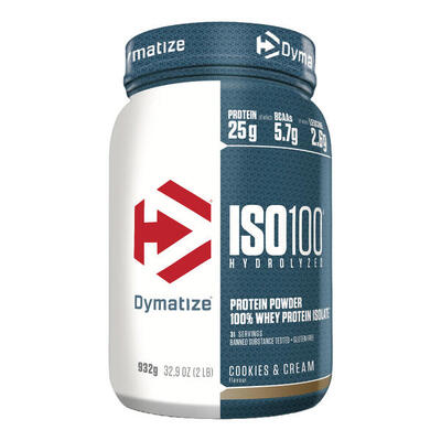 Dymatize iso 100 (932g) birthday cake - eiwitten - wei-eiwit isolaat