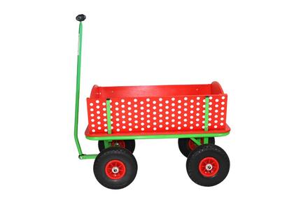 Beachtrekker Style Holzbollerwagen, Handwagen, Leiterwagen (Rotkäppchen)