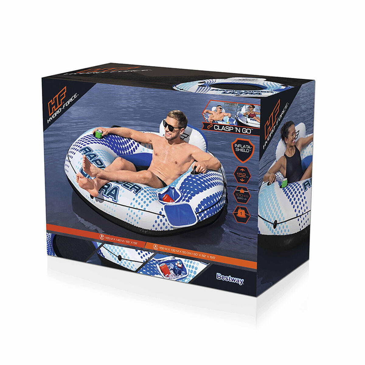 Opblaasbare band Bestway Rapid Rider Buitenkant 2/5