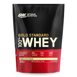 GOLD STANDARD 100% WHEY PROTEIN – Vanilla Ice Cream – 15 Doseringen (465 gram)