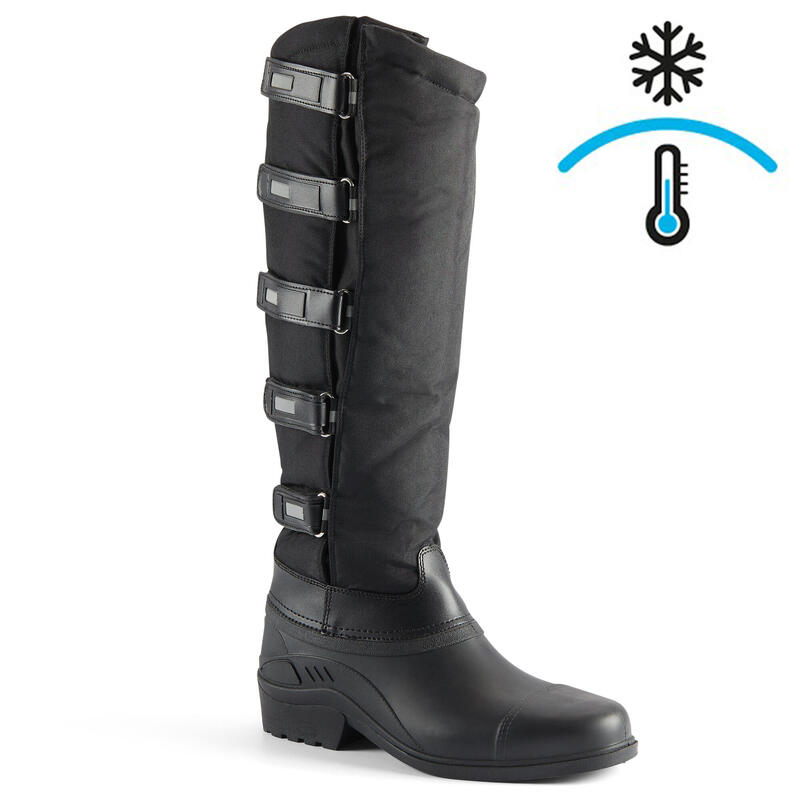 Refurbished - Winter-Reitstiefel mit Klettverschluss Erwachsene... - SEHR GUT