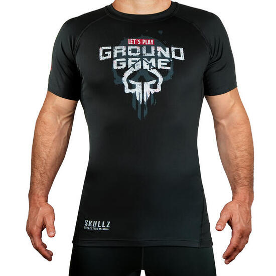Herren-Rashguard Ground Game Skullz