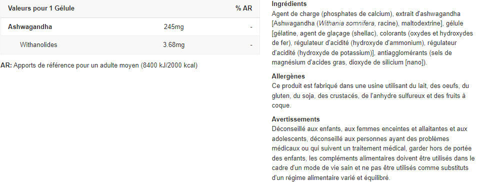 Ashwagandha - Ashwagandha (60 Capsules) 2/6