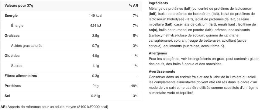 Protéine multi-sources - Syntha-6® Edge - Milkshake à la Fraise 1780g 2/6