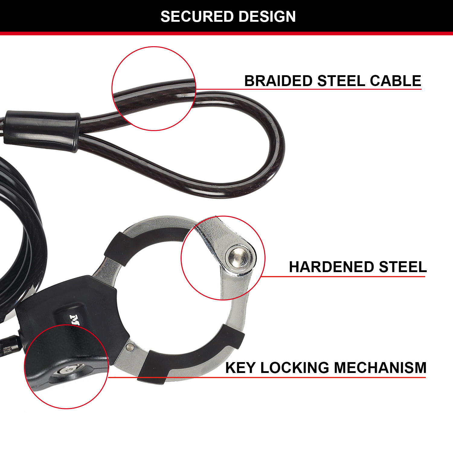 MASTER LOCK Serratura per manette Street Cuff 8275 5/5